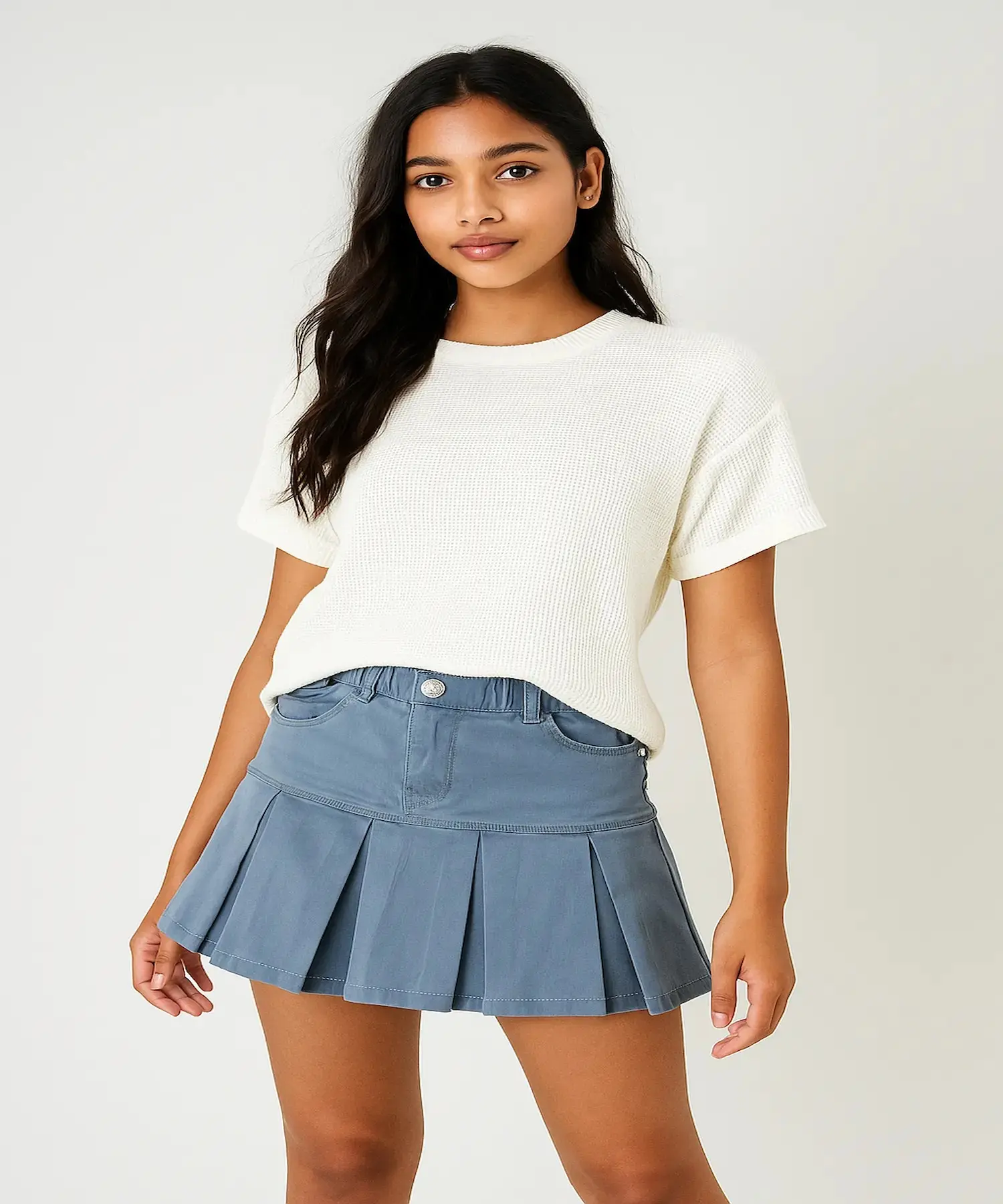 Pleated Skirt with Inner Shorts