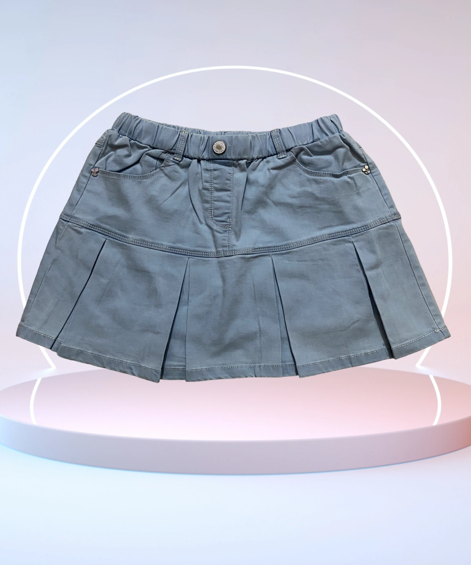 Pleated Skirt with Inner Shorts - Image 2