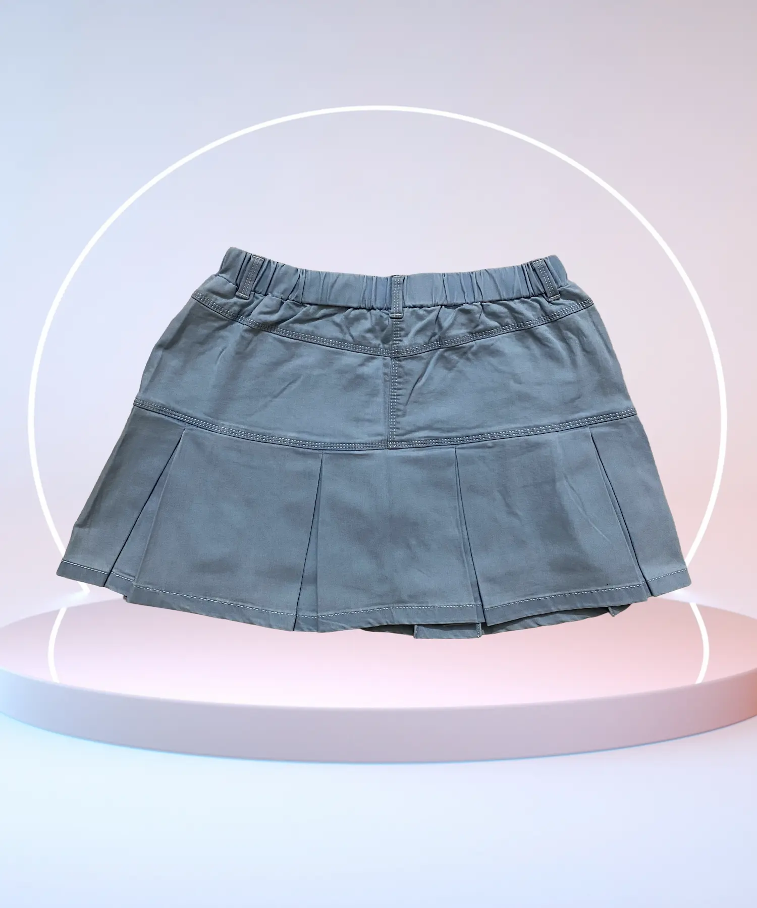 Pleated Skirt with Inner Shorts - Image 3