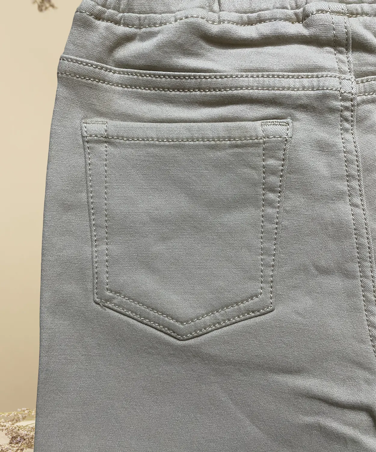 Light Green Cotton Casual Pant for Kids - Image 4