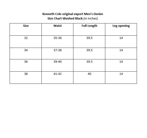 Kenneth Cole Original Export Men’s Washed Black Denim - Image 7