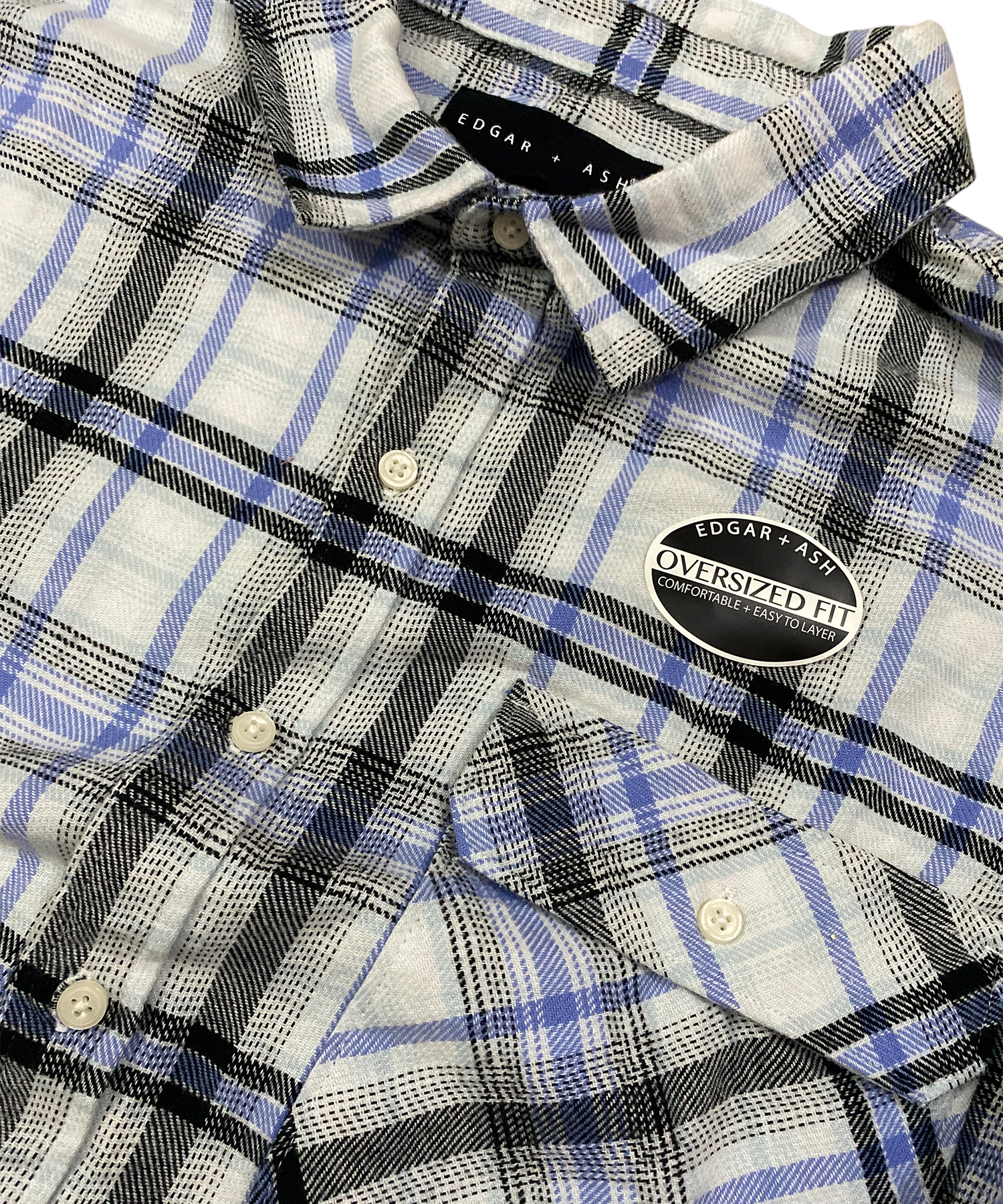 Men’s Fall/Winter Oversized Fit Flannel Shirt - Image 2