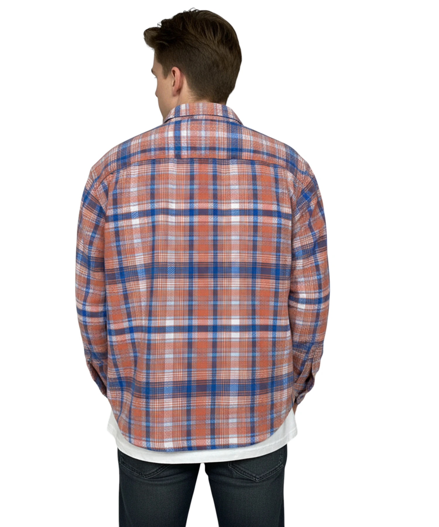Men's Fall/Winter Oversized Fit Flannel Shirt - Image 4