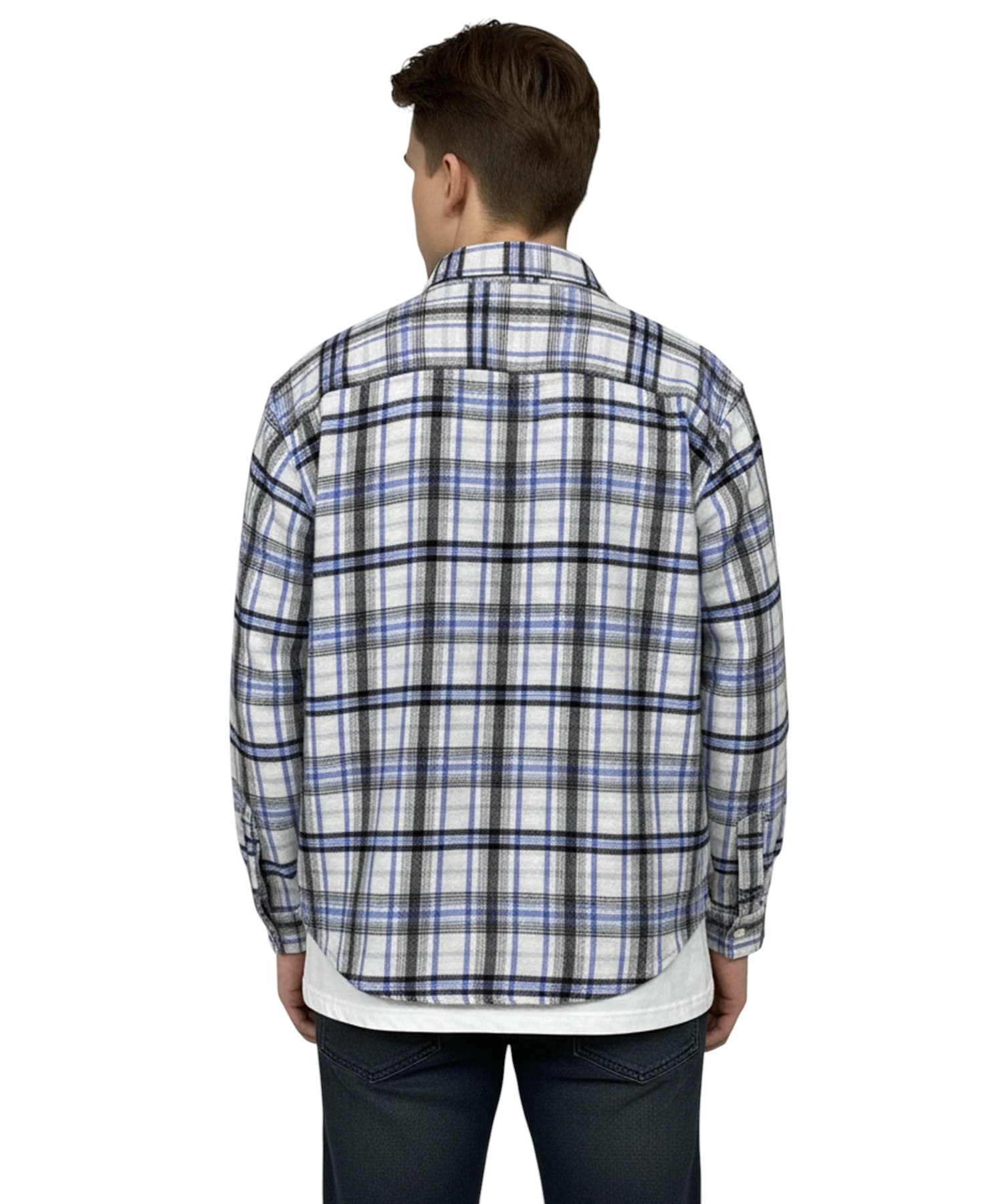 Men’s Fall/Winter Oversized Fit Flannel Shirt - Image 4