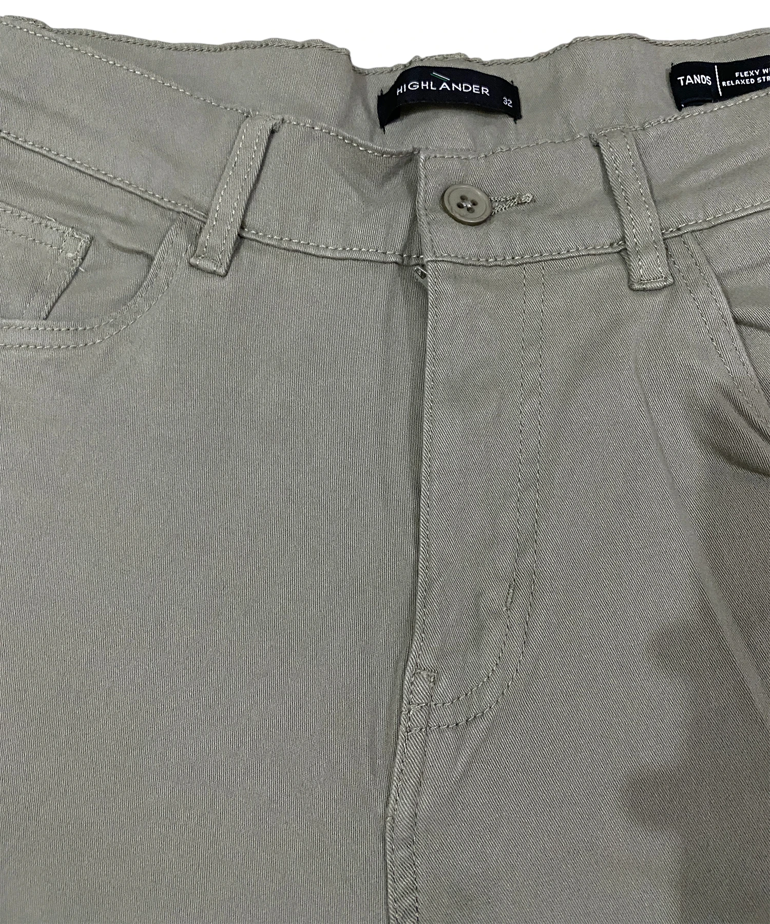 Highlander Men's Relaxed Straight Fit Flexy Waist Chinos - Image 3